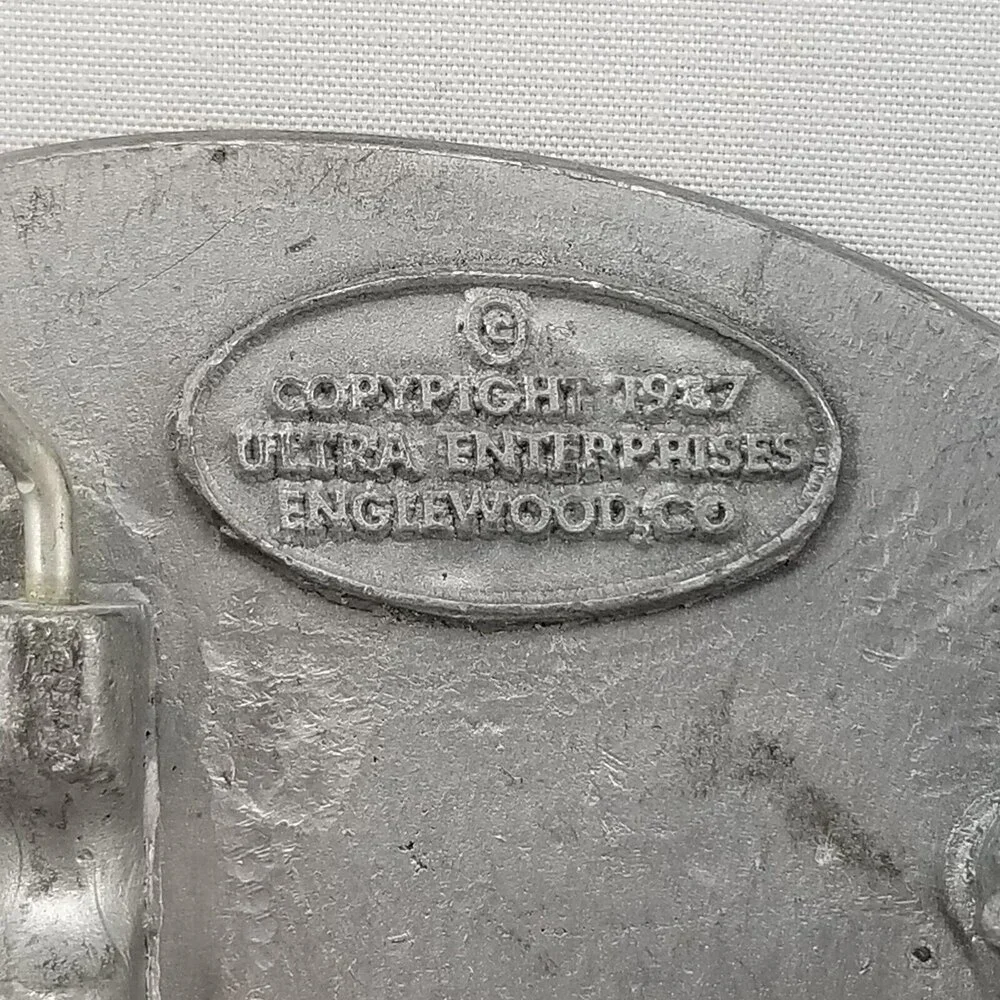 Vintage Belt Buckle 1988 Underground Overhead Metering School Garden City Kansas